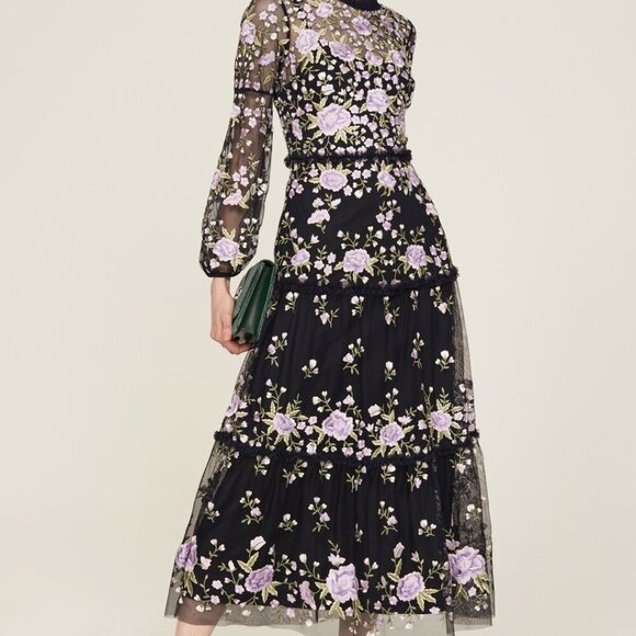 Mac Duggal Embroidered Tier Dress - Picture 7 of 8